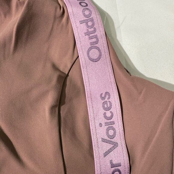 Outdoor Voices Women's Snacks Bra Deep Taupe Medium - Picture 6 of 8